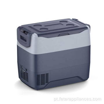 Refrigerador portátil de 50L para casa, minigeladeira AC100-240V DC12 / 24V Compressor doméstico para armazenamento refrigerado ao ar livre